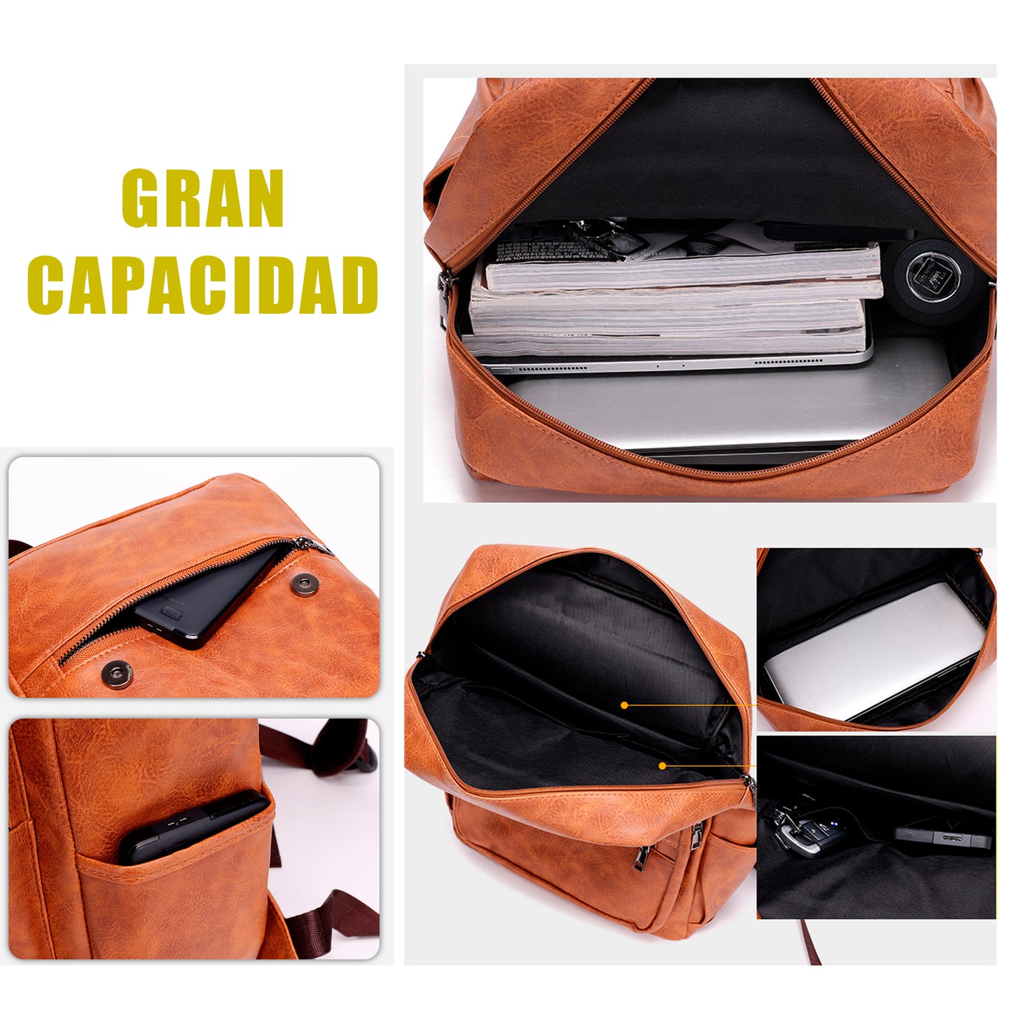Mochila vinipiel NEGRA