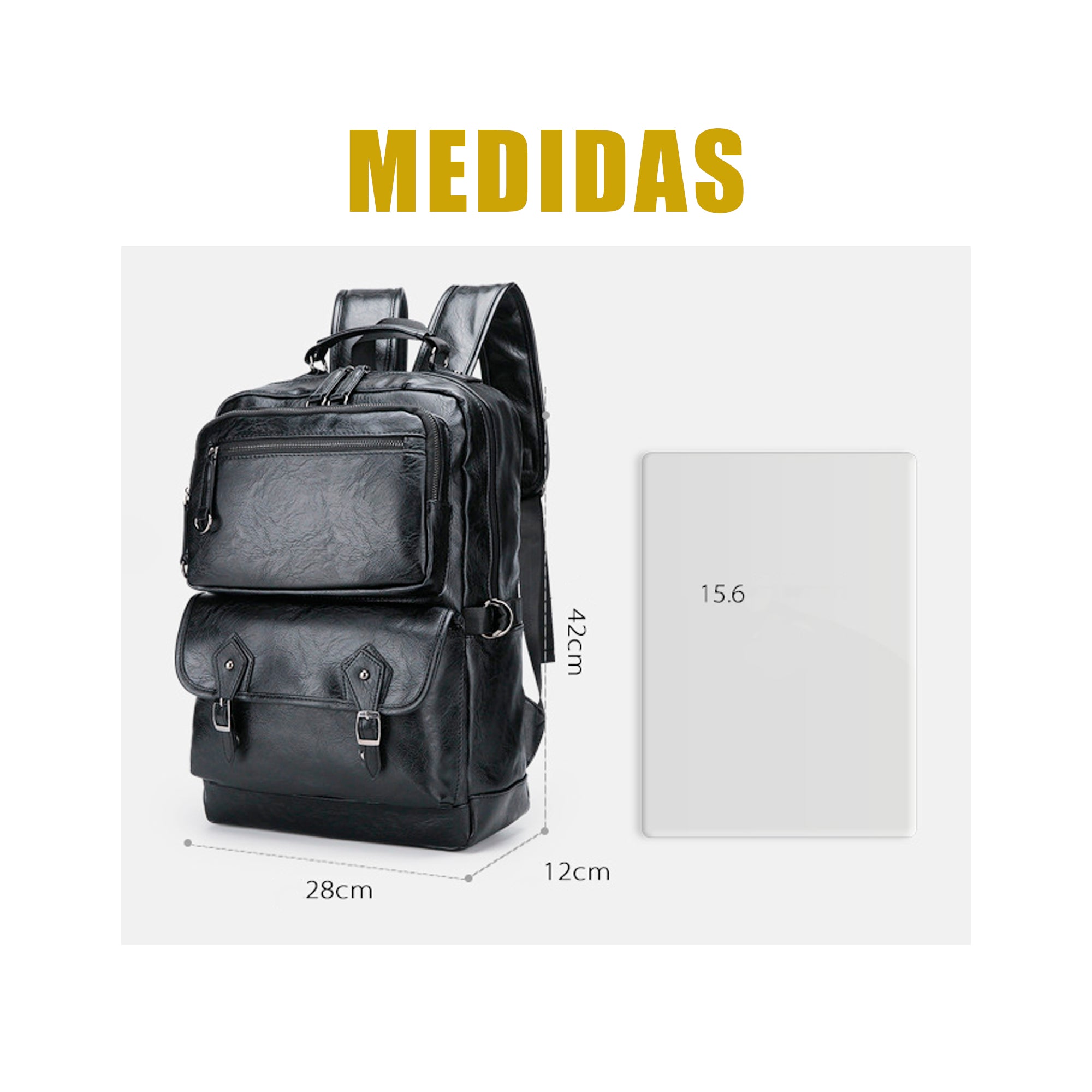 Mochila vinipiel NEGRA