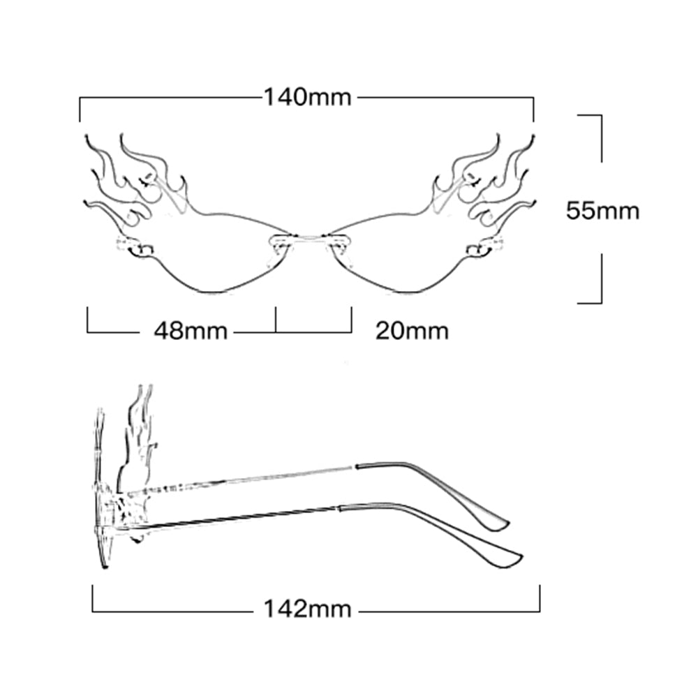 Gafas de sol llamas - 3138