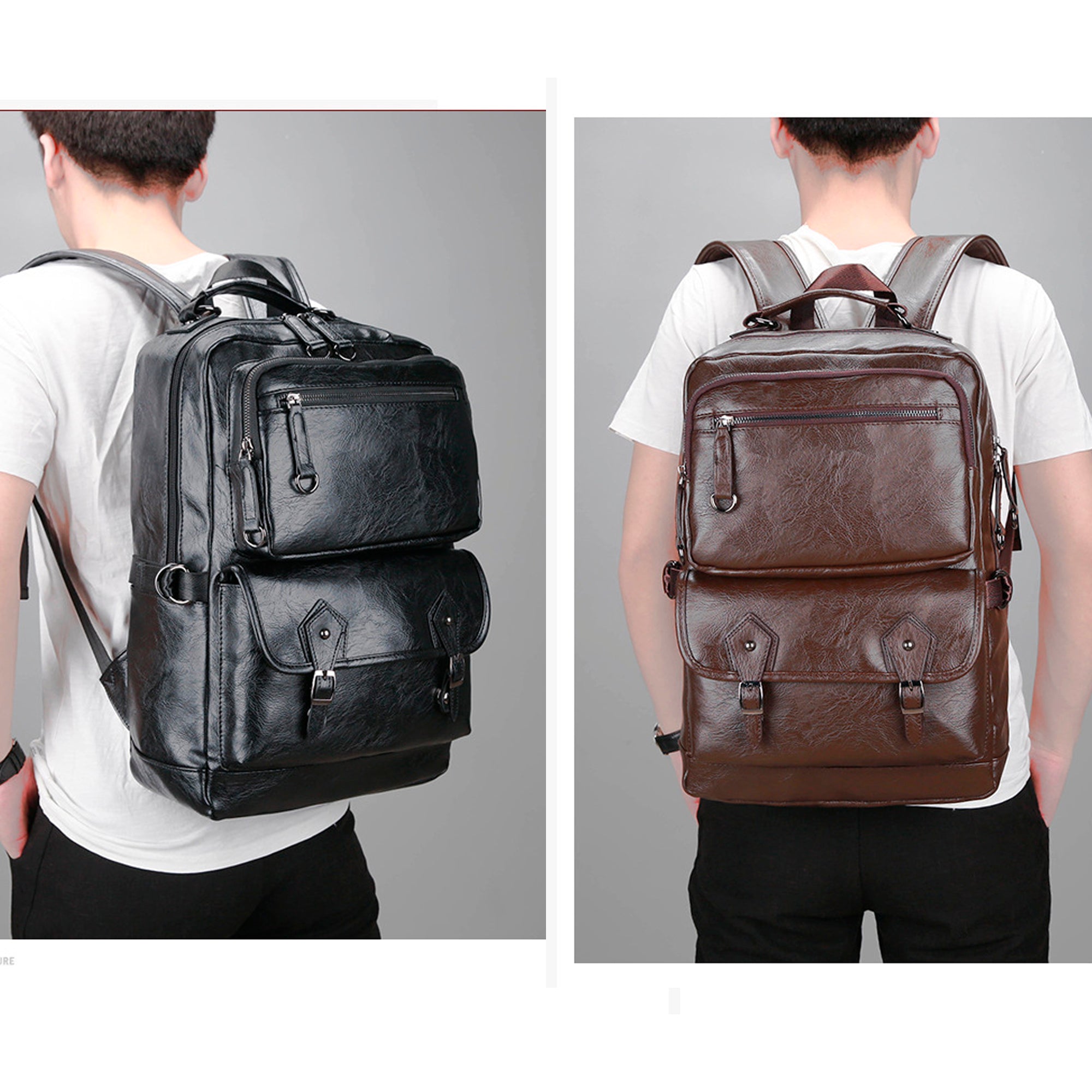Mochila vinipiel NEGRA